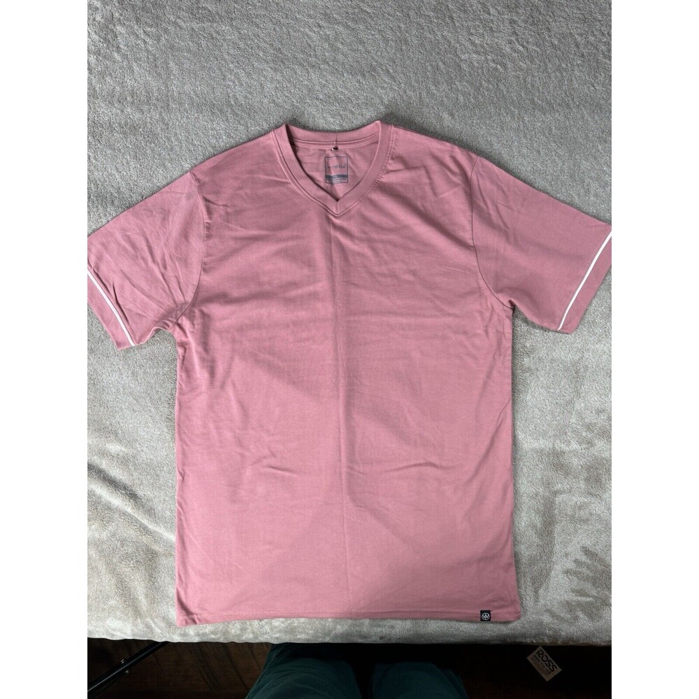 WT02 Mens T-Shirt 100% Cotton ,V-neck,Sz XL